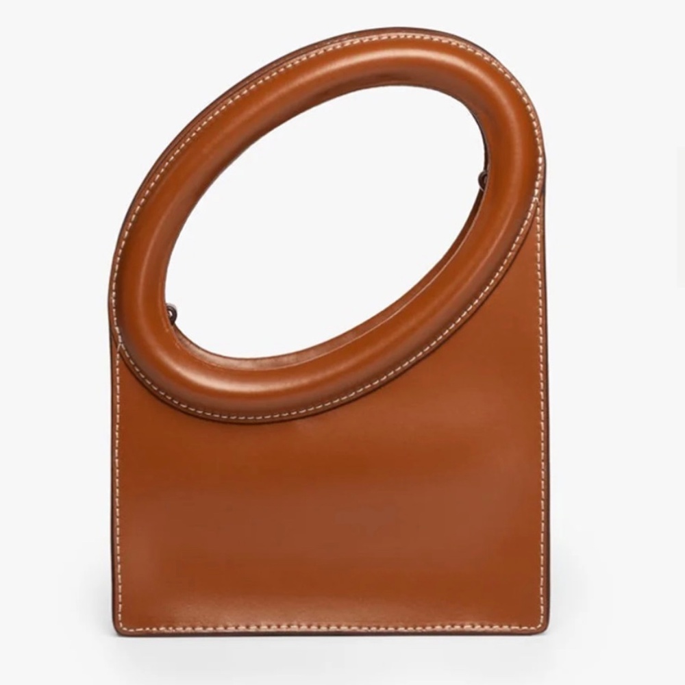 STAUD Tan Limone Leather Crossbody Bag - Picture 2 of 10